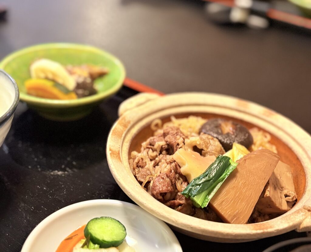 すき焼き割烹かとうのすき焼きランチ