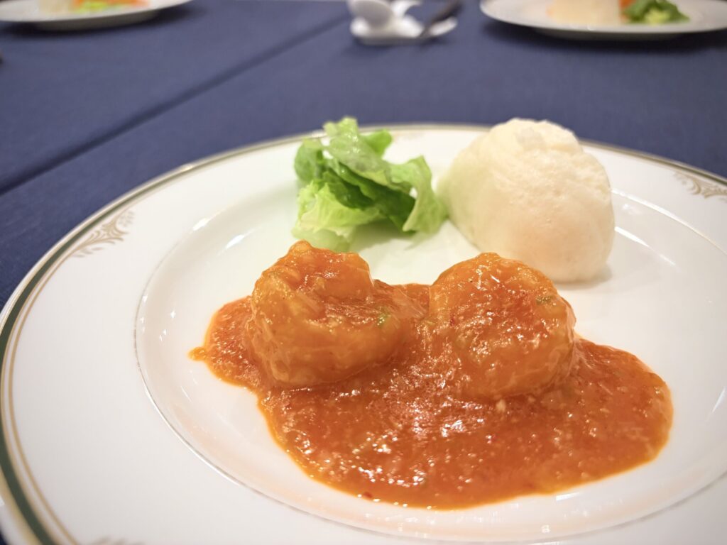 飛天ランチコース エビチリ