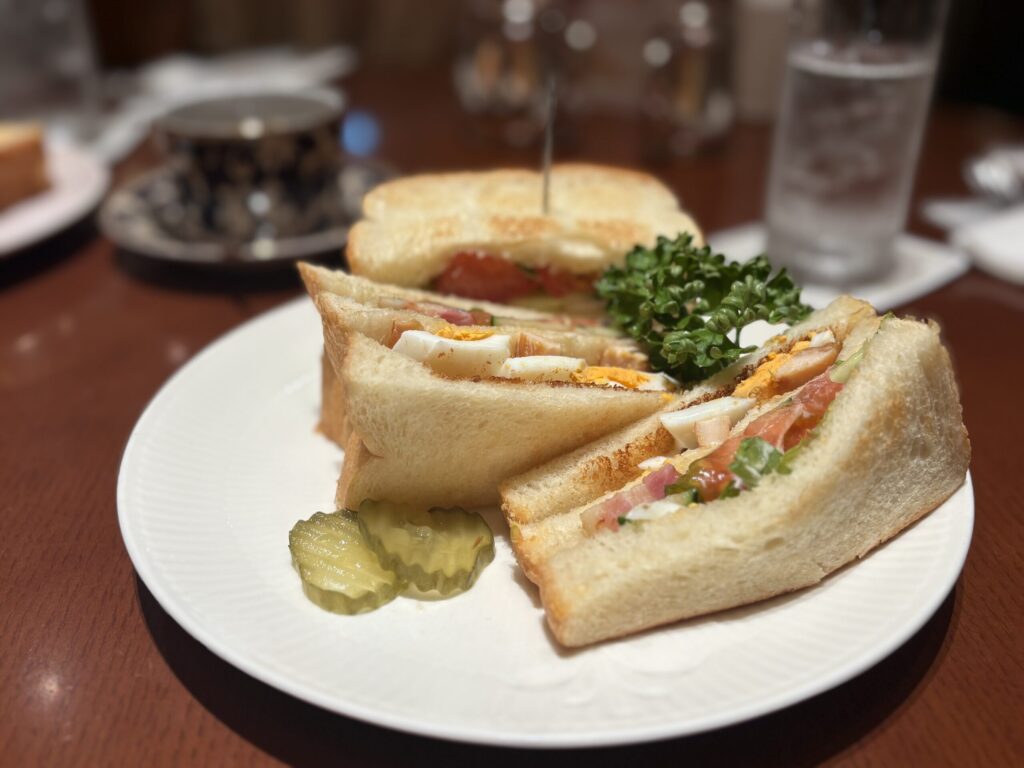 ホシヤマコーヒー最高級「焼」食パン クラブハウスサンドウィッチセット