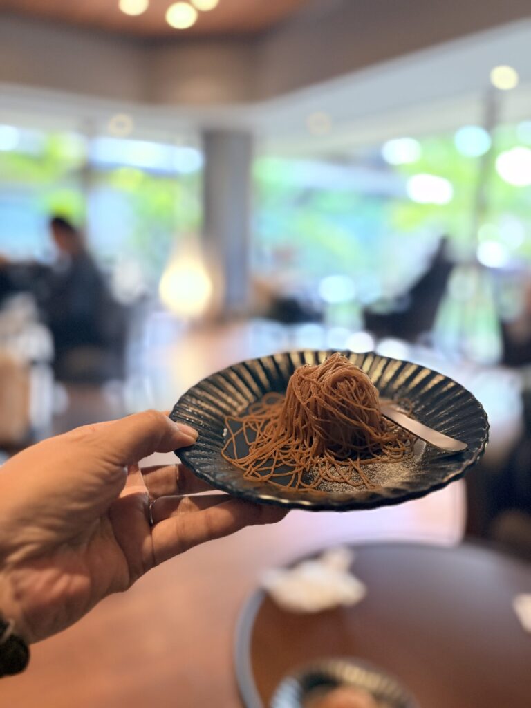 TAOYA秋保のアフタヌーンティーのモンブラン