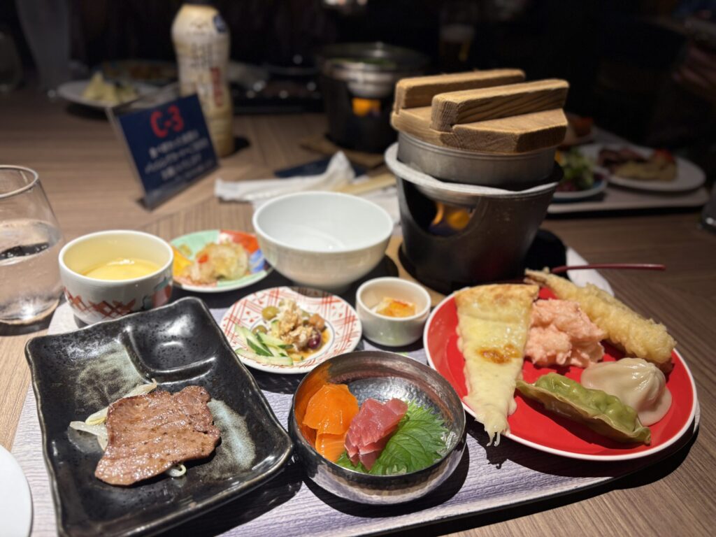 TAOYA秋保の夕食バイキング